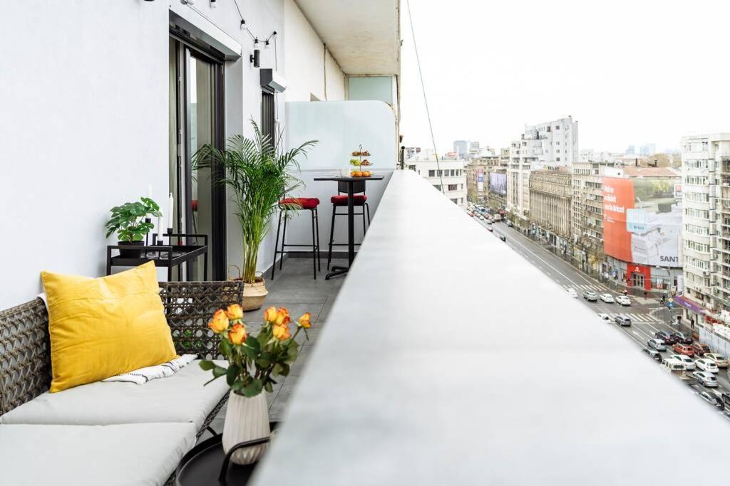 בוקרשט Amazing City View - Terrace+Netflix - City Center מראה חיצוני תמונה